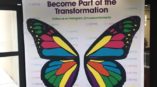 Museum of Play butterfly banner with phrase become part of the transformation