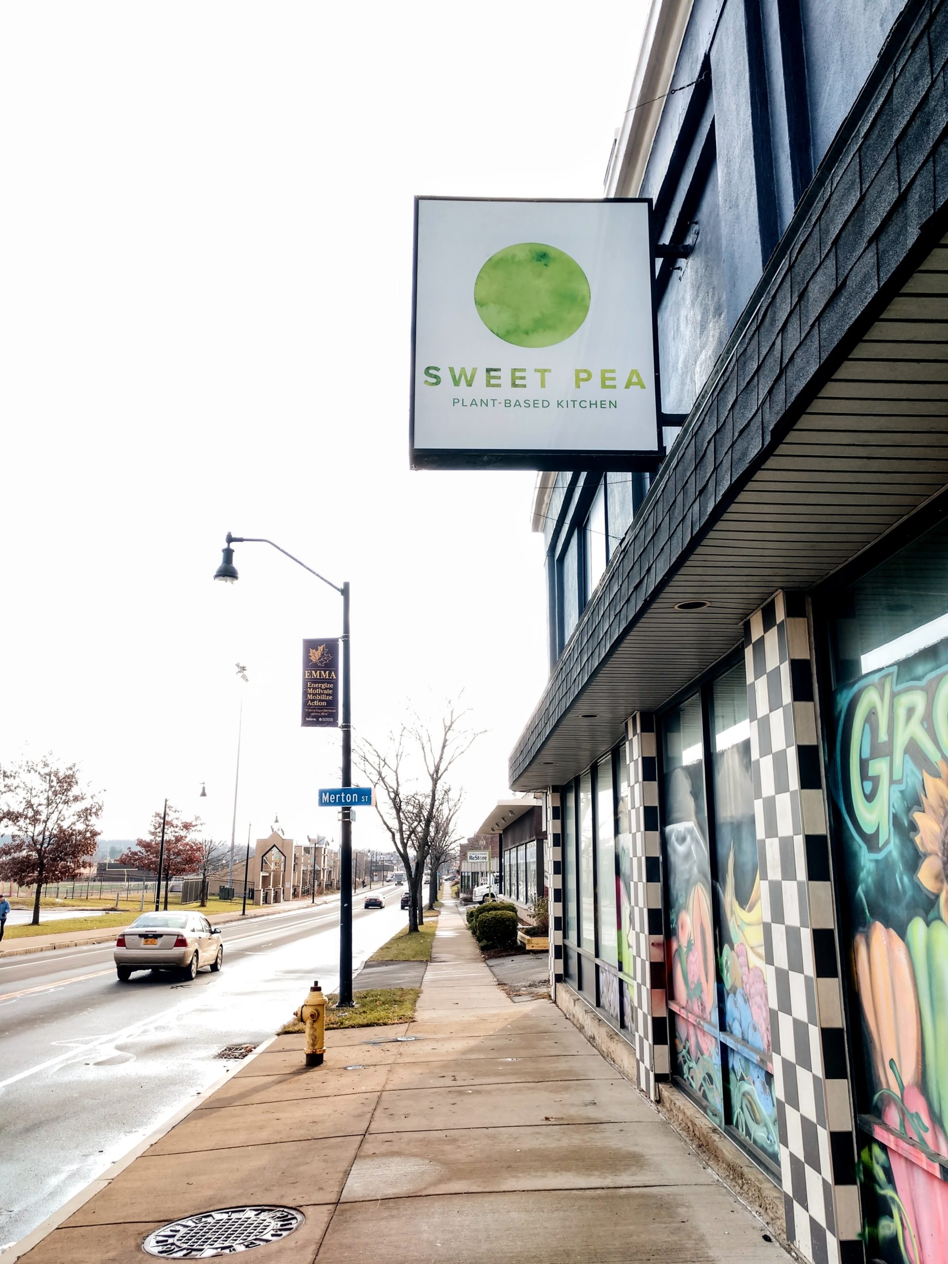 Sweet Pea outdoor signage #2