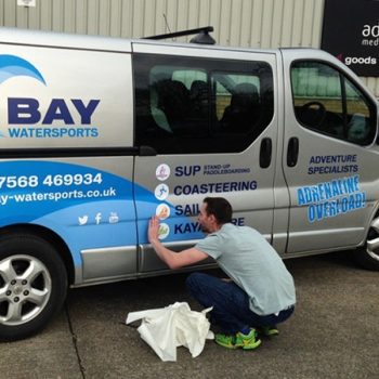 custom vehicle wrap on truck for mr. rooter plumbing