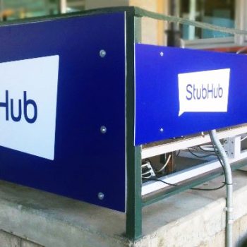Stub Hub stadium outdoor signage