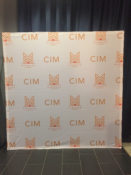 CIM standing banner 