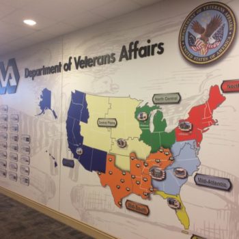 Department of Veterans Affairs wall mural 