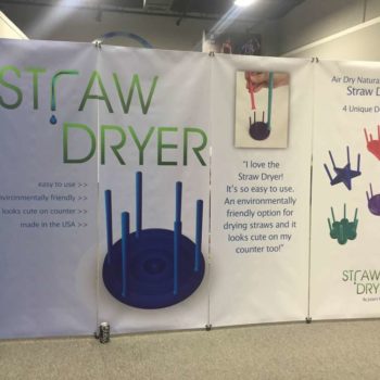 Custom point of purchase display for straw dryer