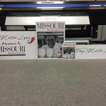 Missouri Meetings & Events custom signage and graphics