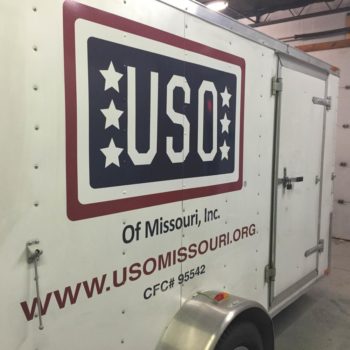 USO of Missouri, Inc. Custom fleet wrap
