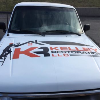 Kelley Restoration Group LLC customized hood decal 