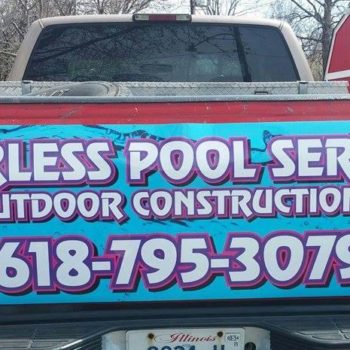 Peerless Pool Services customized vehicle wrap  