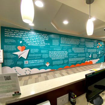 SpeedPro Saint Louis Missouri Hospital Motivation Wall Mural