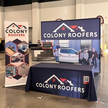 SpeedPro Saint Louis Missouri Trade Show Booth and Table Cloth
