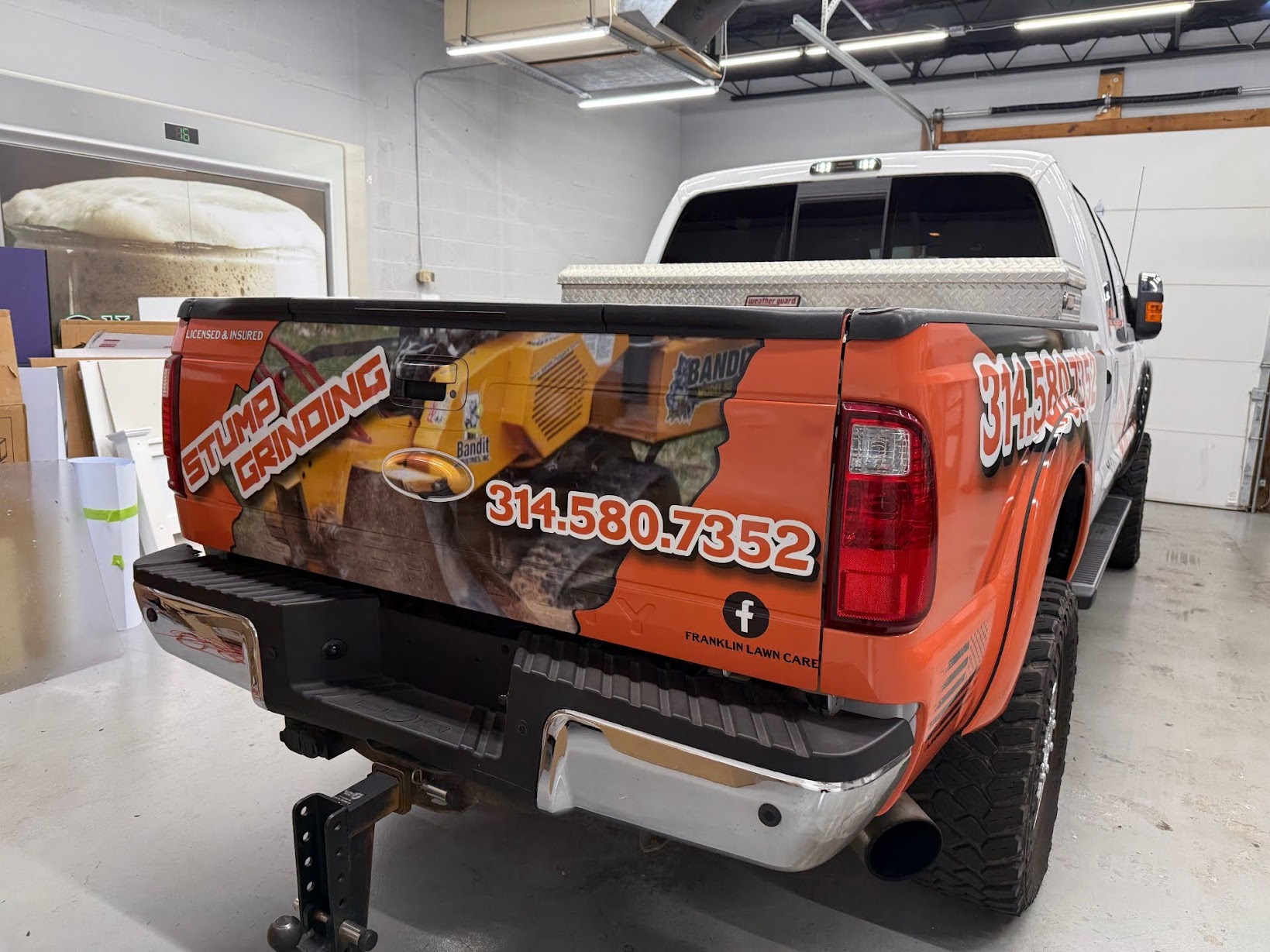 Stump Grinder Vehicle Wrap