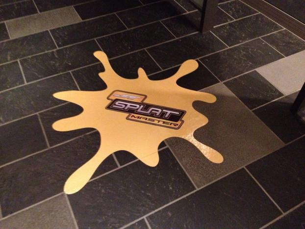 JT Splat Master custom floor graphic