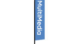 one blue flag signage for MultiMedia