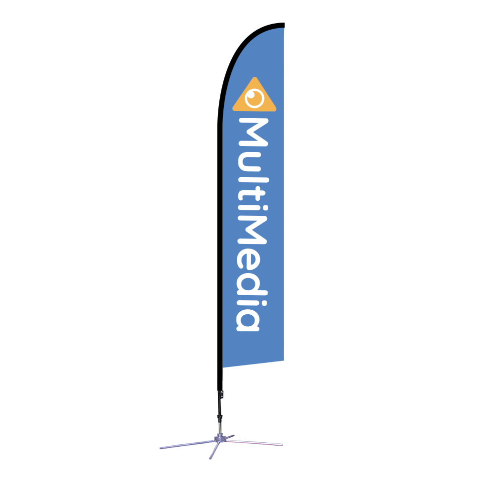 one blue flag signage for MultiMedia