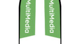 two green flag signage for MultiMedia