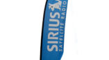 one blue Sirius Satellite Radio flag signage
