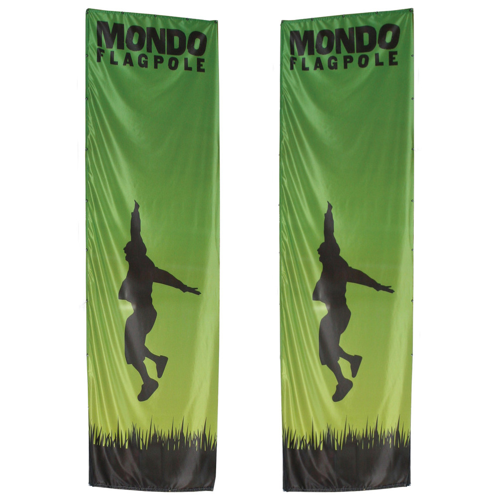 two edge flag signage for Mondo Flagpole