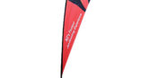 one red teardrop banner stand for NZ's Fastest jet-Boating Experience 