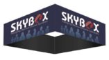 square fabric structure for Skybox hanging banner frame systems