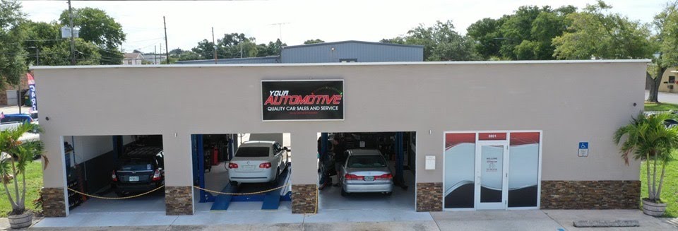 Your Automotive Quality car Sales and Service shop with 3 cars in their shop