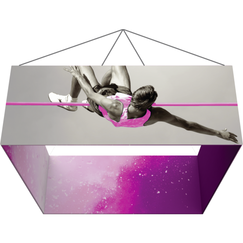 essential square fabric hanging structure man jumping over pole purple inside 