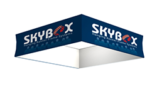 hanging square banner for SkyBox white inside 