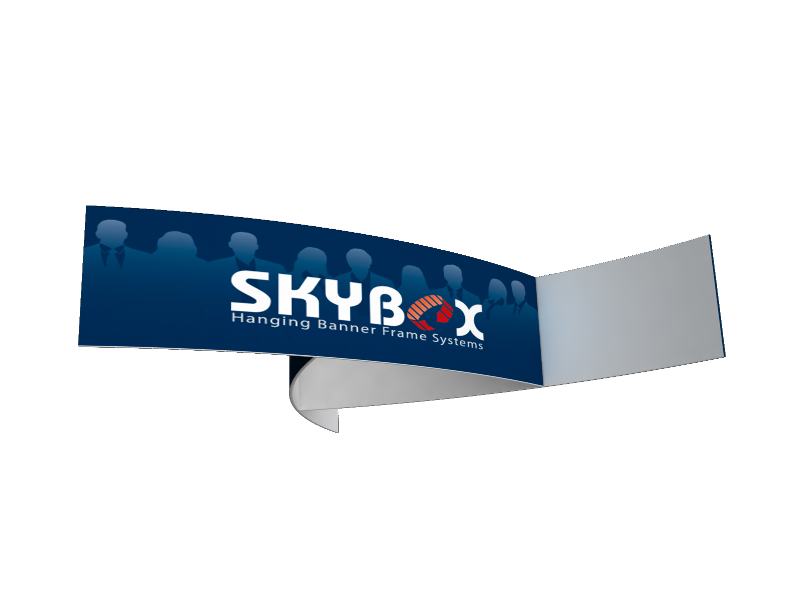 pinwheel square banner for SkyBox Hanging Banner Frame System