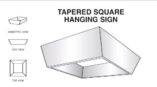 tapered square fabric structure measurements