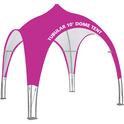 10ft pink tubular dome tent