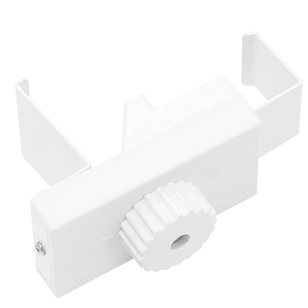 white plastic lumiere light wall connector