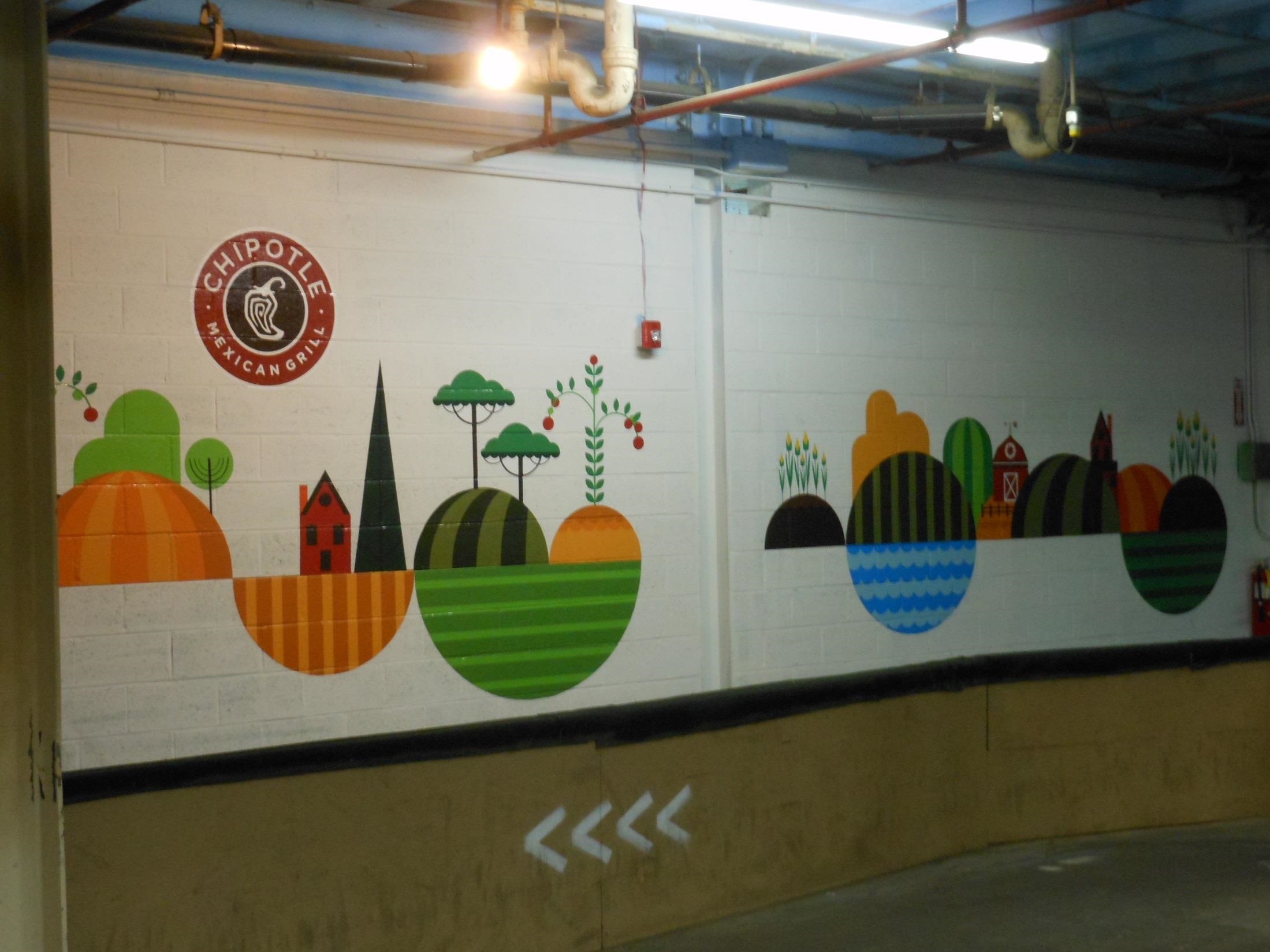 wall mural for chipotle mexican grill