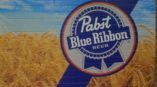 wall mural for Pabst Blue Ribbon Beer 