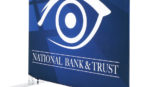 large ez barrier double sided graphic package for national bank & trust