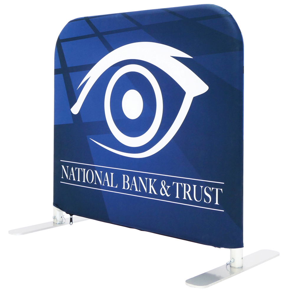 large ez barrier double sided graphic package for national bank & trust