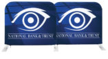 two small ez barrier double sided graphic package for national bank & trust