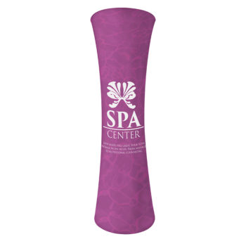 pink ez pillar 10ft graphic package for spa center