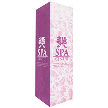 pink ez 10ft tower graphic package for spa center