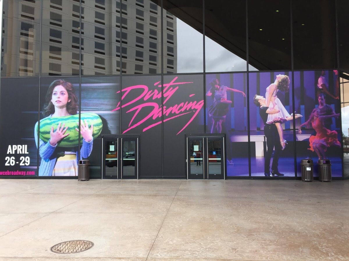 wall mural for the broadway show Dirty Dancing