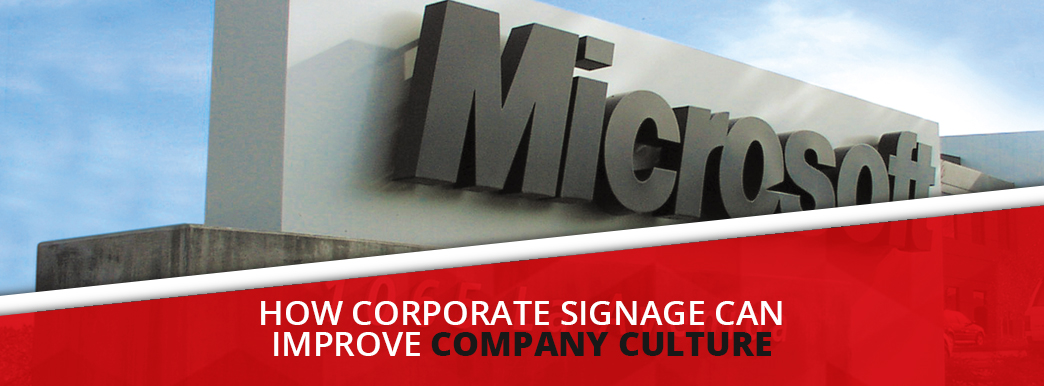 how corporate signage can improve company culture