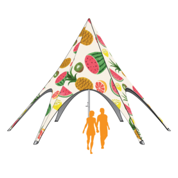 40ft fruit covered skytent graphic