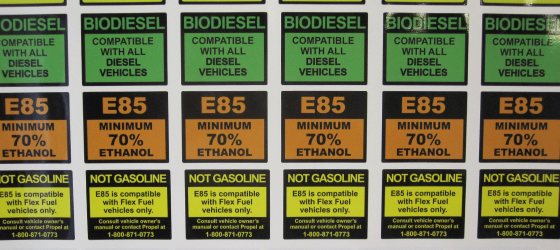 Propel Fuel stickers