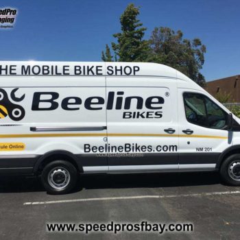 Beeline Bikes Van Fleet wrap