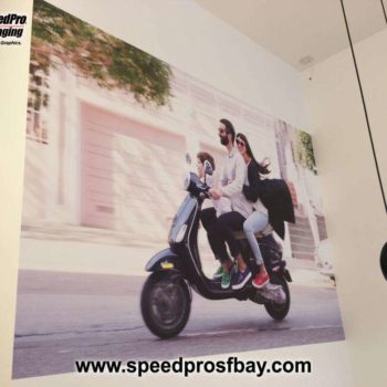 Moped wall sign