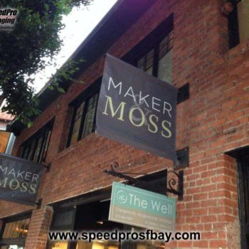 Maker and moss Store sign