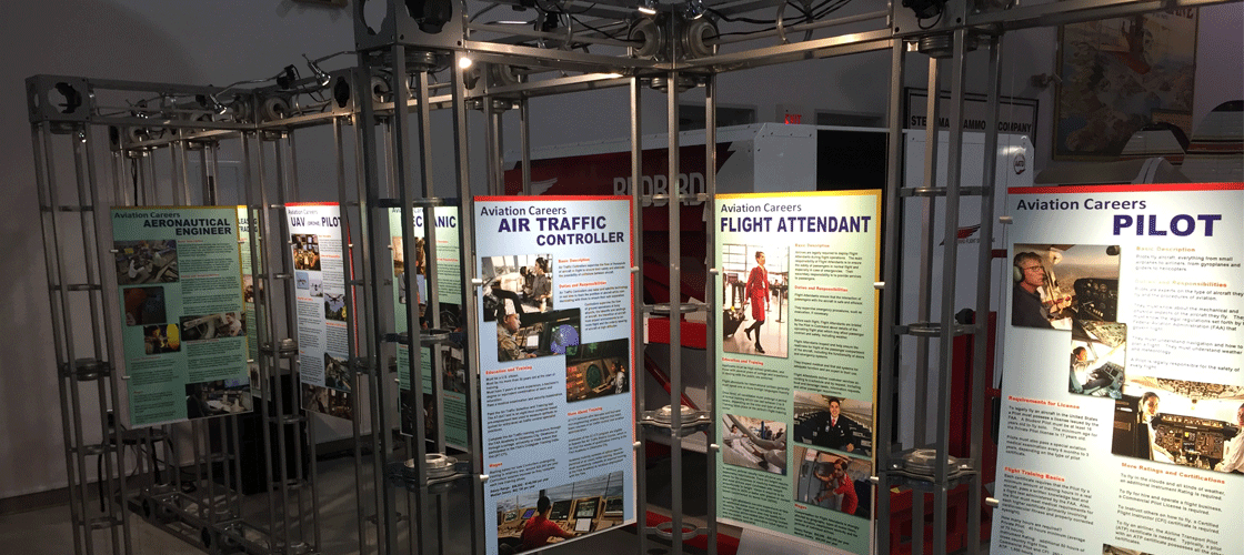 modular truss exhibits