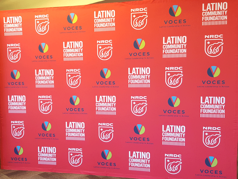 Latino Community Foundation backdrop