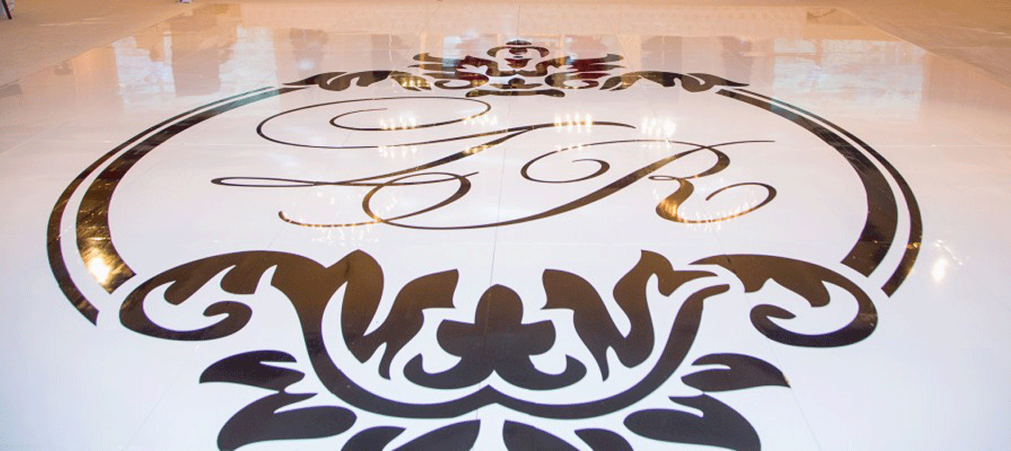 Wedding floor decal