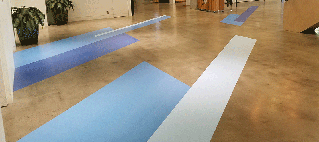 twitter floor decals