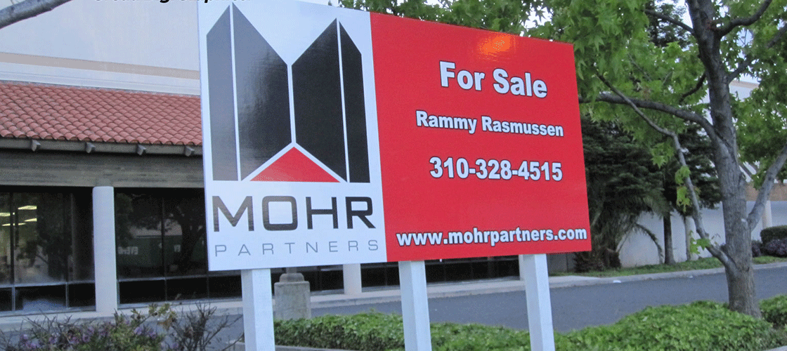Large For Sale real estate sign