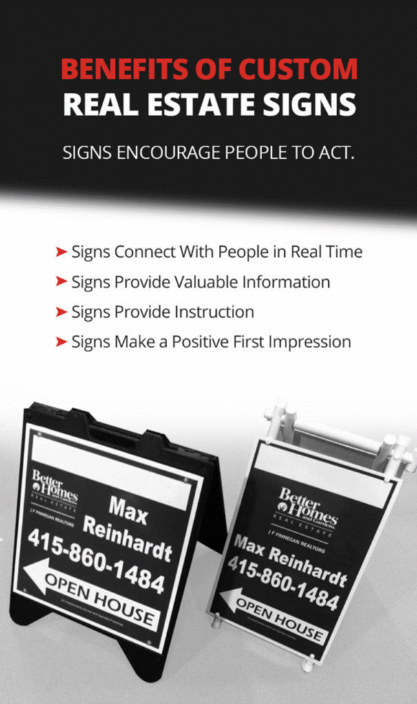 benefits of custom real estate signs