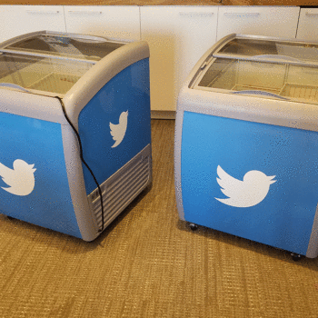 ice cream freezers at Twitter